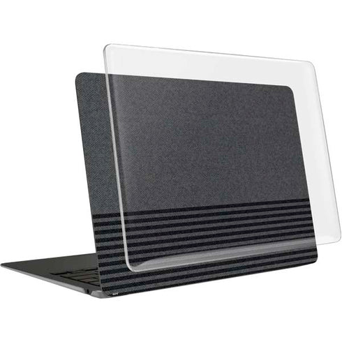 Black and Grey Stripes MacBook Air 15in (2023-2025) Case plus Skin
